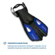 Nadadeira Pé de Pato Acquafin Fun Dive — Pala Curta para Natação e Bodyboard - Miniatura 3