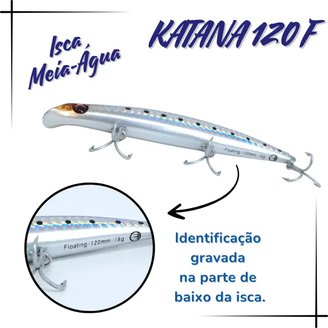 KATANA 120F, Isca Artificial Floating 18g - Imagem 9