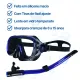 Kit de Mergulho Infantil Fun Dive Búzios com Máscara de Vidro Temperado e Snorkel Semi Seco - Miniatura 2