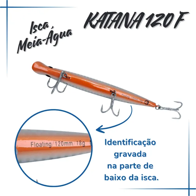 KATANA 120F, Isca Artificial Floating 18g - Imagem 3