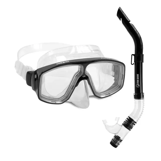 Kit de Mergulho Fun Dive Máscara Paraty 2 Lentes em Silicone + Snorkel SK-09 - Imagem 31