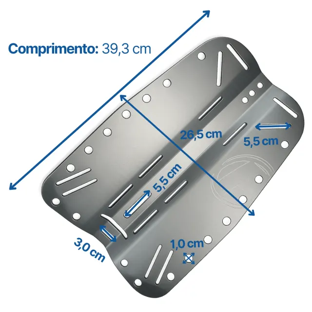 KIT BACK PLATE ADP ASA ALU, Conjunto Alumínio - Imagem 4