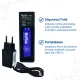 KIT BATCHRUSB CARREGADOR YONII TC1 2A USB-C BATERIA 18650 - Miniatura 4