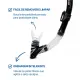 Snorkel Respirador SK-10 Dry Fun Dive com Sistema Dry Top para Mergulho e Snorkeling - Miniatura 11