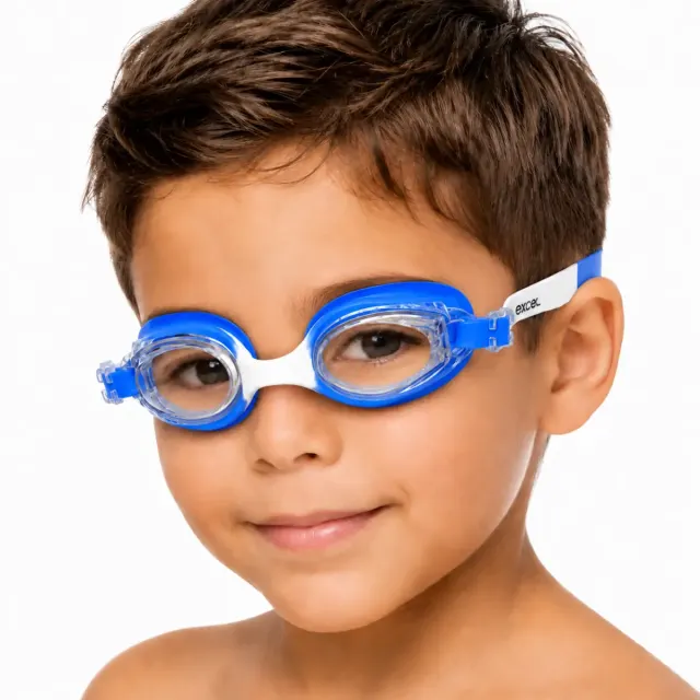 Óculos de Natação Infantil Excel Coral em Silicone com Lente de Policarbonato - Imagem 7