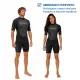 Roupa de Neoprene Shorty 3mm Fun Dive Wailea — Manga Curta, Zíper nas Costas - Miniatura 5