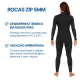 Roupa de Mergulho Fun Dive Rocas Zip 5mm Neoprene Unissex Zíper YKK Frontal e Tornozelo - Miniatura 3