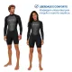 Roupa de Neoprene Shorty 1.5mm Fun Dive · Manga Longa e Perna Curta para Surf - Miniatura 4