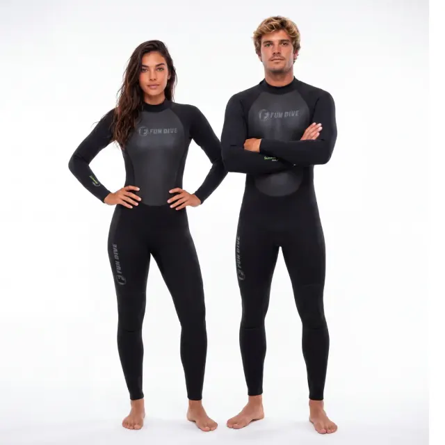 Roupa de Mergulho Neoprene 1.5mm Fun Dive Summer — Macacão Longo Unissex - Imagem 3