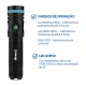 Lanterna de Mergulho Fun Dive NOVA 2600 Recarregável · 2600 Lúmens, IPX8 100m, LED XHP50 - Miniatura 3