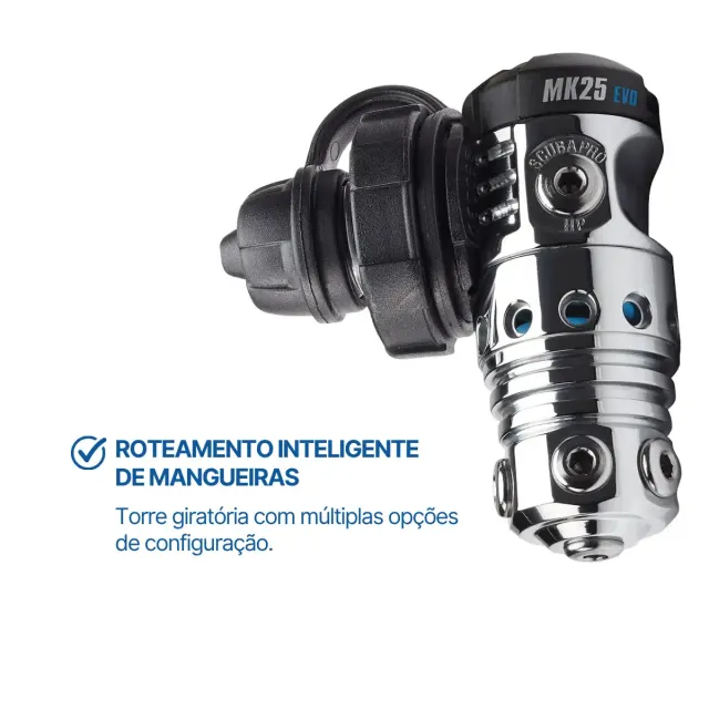 Primeiro Estágio Scubapro MK25 EVO DIN — Regulador de Mergulho Balanceado para Água Fria - Imagem 4