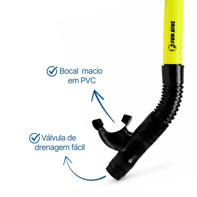 Kit de Mergulho Fun Dive Máscara Sunset em Silicone + Snorkel SK-09 - Imagem 6