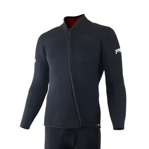Roupa de Mergulho Comercial Pino Atlas 5mm — Conjunto Jaqueta com Capuz e Jardineira