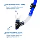 Snorkel Respirador SK-10 Dry Fun Dive com Sistema Dry Top para Mergulho e Snorkeling - Miniatura 8