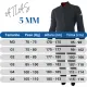 Roupa de Mergulho Comercial Pino Atlas 5mm — Conjunto Jaqueta com Capuz e Jardineira - Miniatura 8