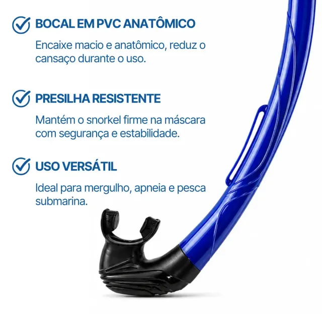 Snorkel Respirador SK-05 ECO FUN DIVE para Mergulho, Snorkeling e Apneia - Imagem 5