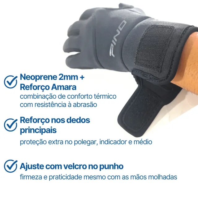 LUVA NEOPRENE+AMARA 2mm - Imagem 3
