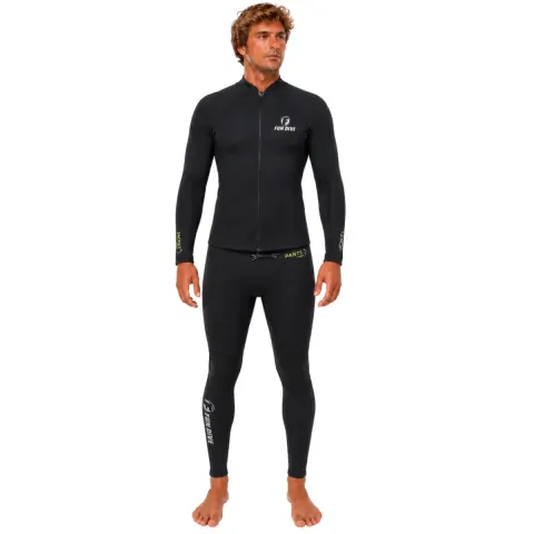 Conjunto de Neoprene 1.5mm Fun Dive · Jaqueta com Zíper + Calça