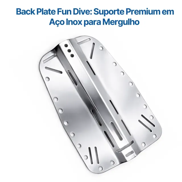 Kit Backplate Fun Dive em Aço Inox 304 com Adaptador ASA - Imagem 2