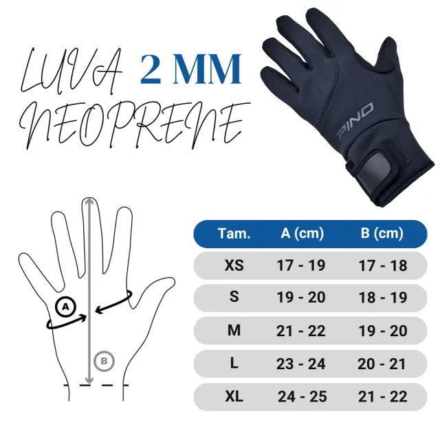 LUVA NEOPRENE+AMARA 2mm - Imagem 7