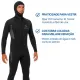 Kit Roupa de Mergulho Fun Dive Rocas Zip 5mm com Colete e Capuz - Miniatura 3