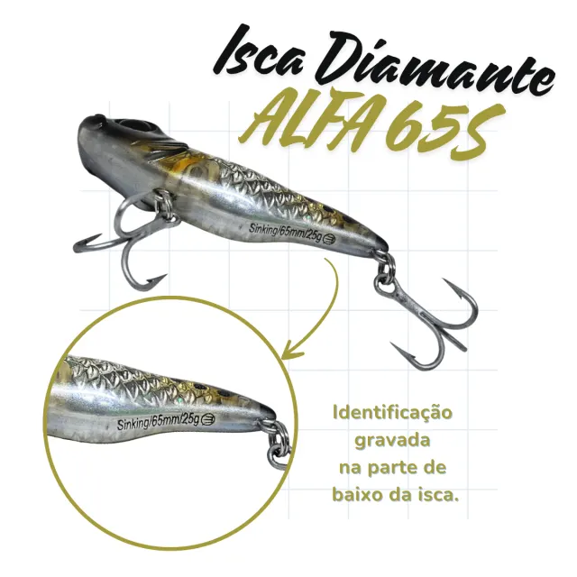 ALFA 65S, Isca de Sinking Profundade 25gr - Imagem 9