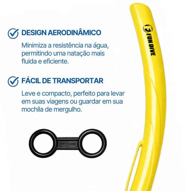 Snorkel Respirador SK-05 ECO FUN DIVE para Mergulho, Snorkeling e Apneia - Imagem 9