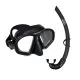 Kit Máscara e Snorkel Camo Seasub — Baixo Volume para Pesca Sub e Apneia - Miniatura 1
