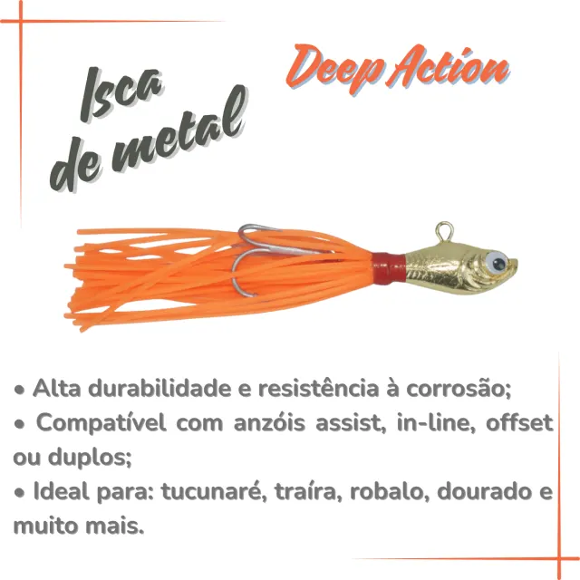 DEEP ACTION, Isca Artificial 18g - Imagem 4