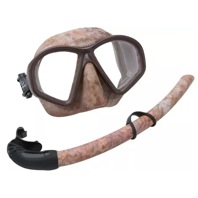 Kit CAMO Camuflado Seasub para Pesca Sub e Apneia — Máscara + Snorkel Flexível - Imagem 10