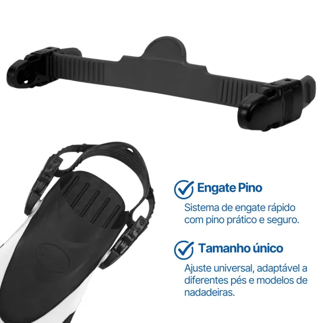 TC-02, Peça de Reposição Nadadeira Aberta Engate Pino - Imagem 2