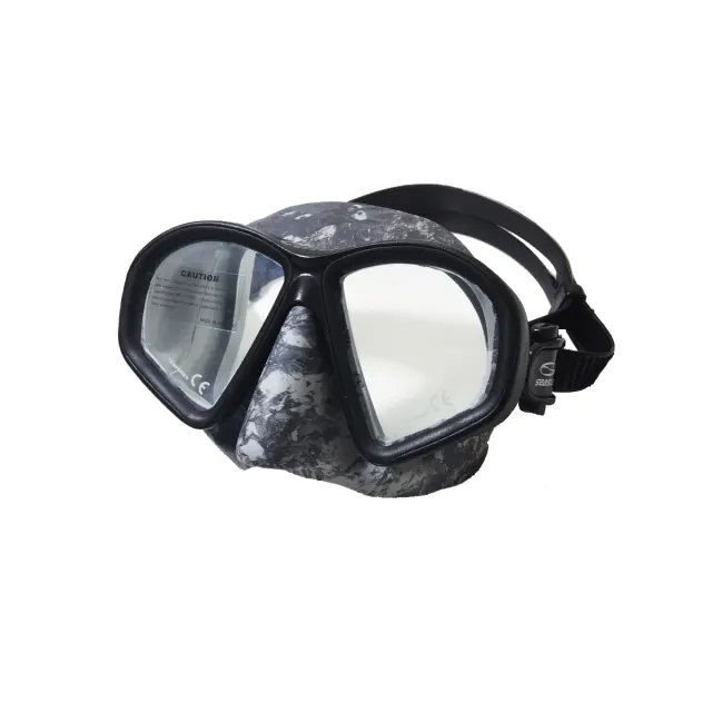 Kit CAMO Camuflado Seasub para Pesca Sub e Apneia — Máscara + Snorkel Flexível - Imagem 7