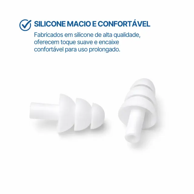 Kit Protetor de Ouvido e Nariz para Natação Fun Dive Excel em Silicone - Imagem 8