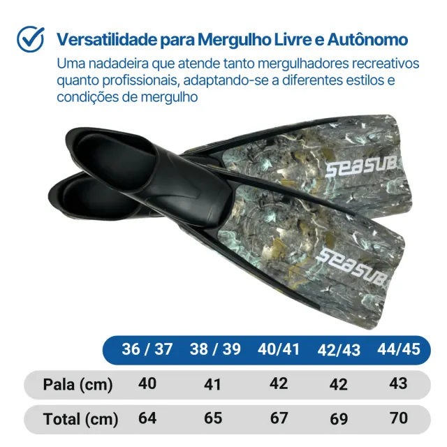 VELOX CAMUFLADA, Nadadeira fechada - Imagem 5