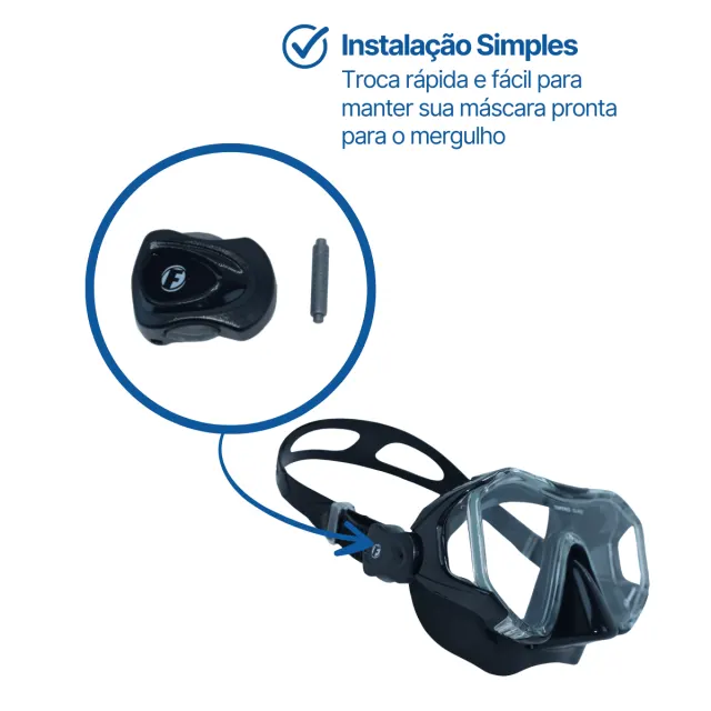 KIT BK-ONIX, Conjunto Presilhas plástico Máscara Onix / Fox / Sunset - Imagem 4