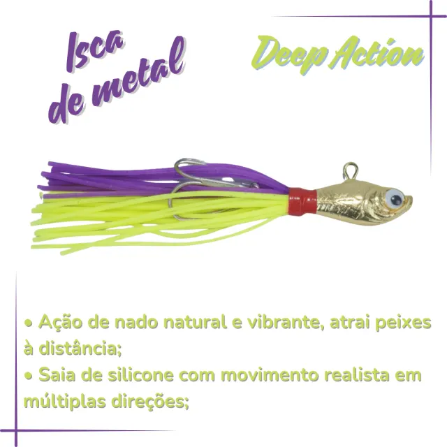 DEEP ACTION, Isca Artificial 12g - Imagem 3