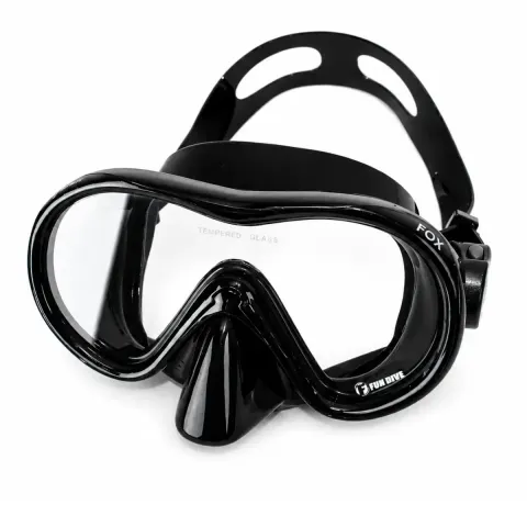 Máscara Fox Fun Dive · Lente Única em Silicone para Mergulho