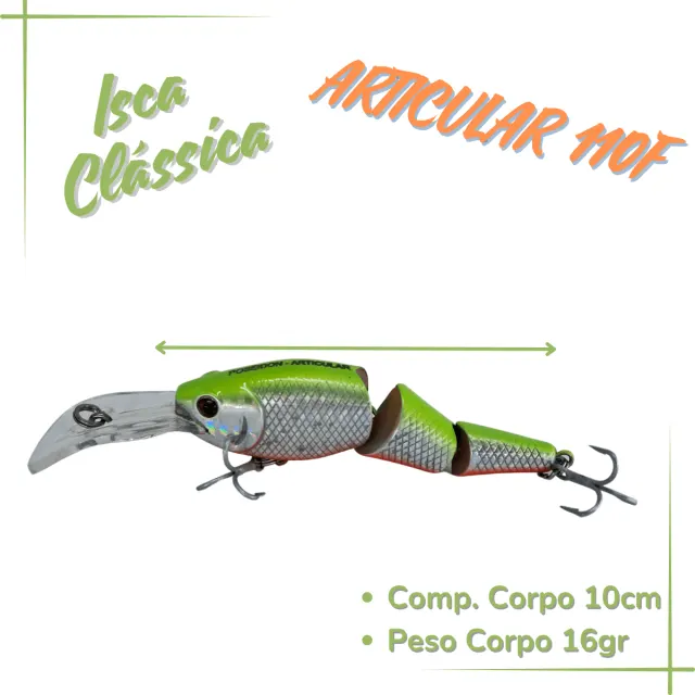 ARTICULAR 110F, Isca Artificial floating 16g - Imagem 2