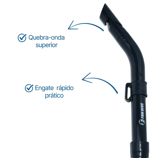 Kit de Mergulho Fun Dive Máscara Sunset em Silicone + Snorkel SK-09 - Imagem 19