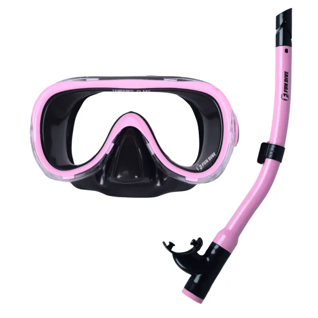 Kit de Mergulho Infantil Fun Dive Búzios com Máscara de Vidro Temperado e Snorkel Semi Seco - Imagem 9
