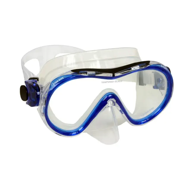 Kit Máscara e Snorkel Fox SK-07 Fun Dive com Vidro Temperado e Dupla Válvula - Imagem 2