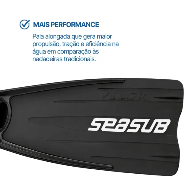 KIT SNIPER PRO VELOX, Máscara Snorkel Nadadeira - Imagem 9