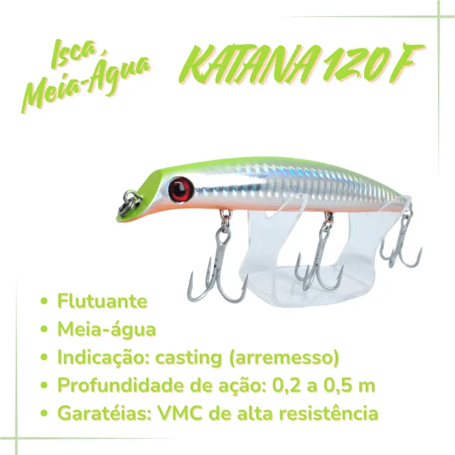 KATANA 120F, Isca Artificial Floating 18g - Imagem 13