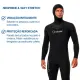 Kit Roupa de Mergulho Fun Dive Neoflex 7mm com Colete e Capuz - Miniatura 4