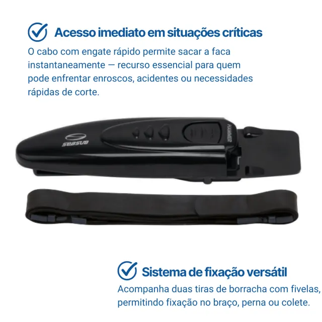 HAMMER, Faca sem ponta com martelete Mergulho - Imagem 5