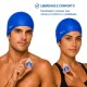 Kit Touca de Natação SC-01 com Protetor de Ouvido e Nariz Excel | Silicone para Piscina - Miniatura 18