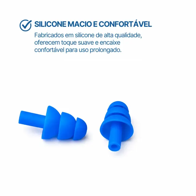Kit Touca de Natação SC-01 com Protetor de Ouvido e Nariz Excel | Silicone para Piscina - Imagem 15