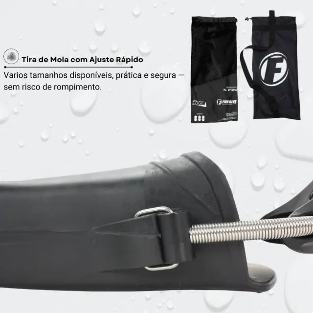Nadadeira de Mergulho Fun Dive X-Fin · Borracha com Tira de Mola Integrada - Imagem 5