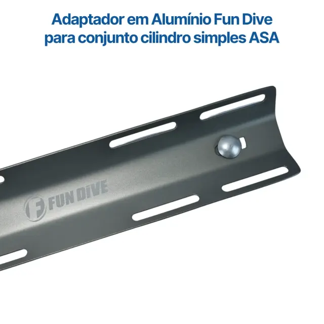 Kit Back Plate Alumínio Fun Dive com Adaptador para Cilindro Simples - Imagem 8