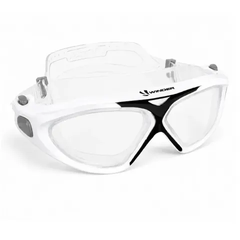 Óculos Jet Ski Winder Acqua - Máscara Náutica em Silicone Duas Lentes Preto